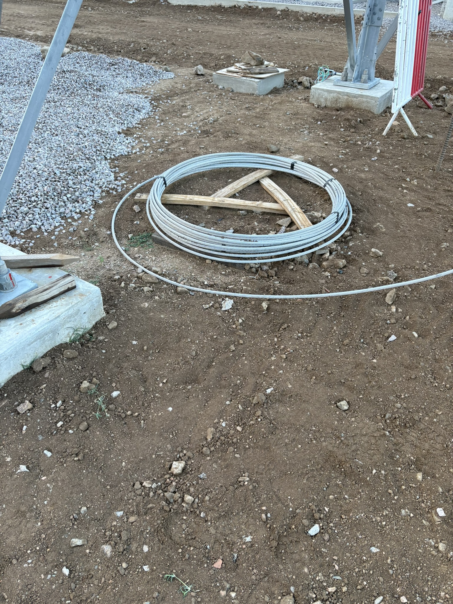 Cabo OPGW em subestação